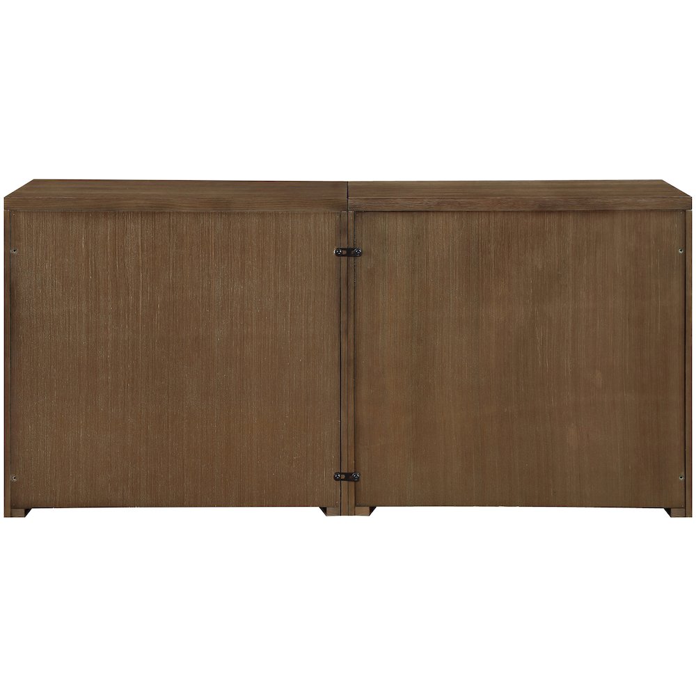Vero Brown Solid Wood And Oak Veneer 2pc. Sideboard/Buffet