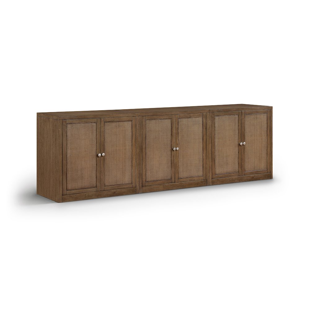 Vero Brown Solid Wood And Oak Veneer 3pc. Sideboard/Buffet