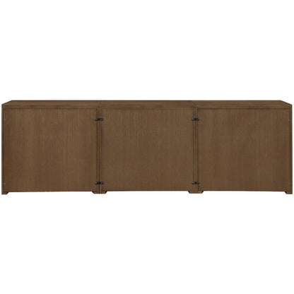 Vero Brown Solid Wood And Oak Veneer 3pc. Sideboard/Buffet