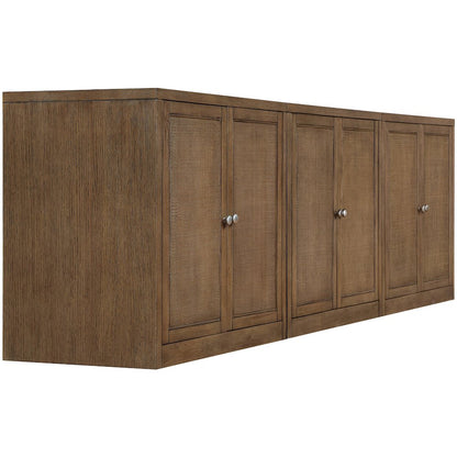 Vero Brown Solid Wood And Oak Veneer 3pc. Sideboard/Buffet