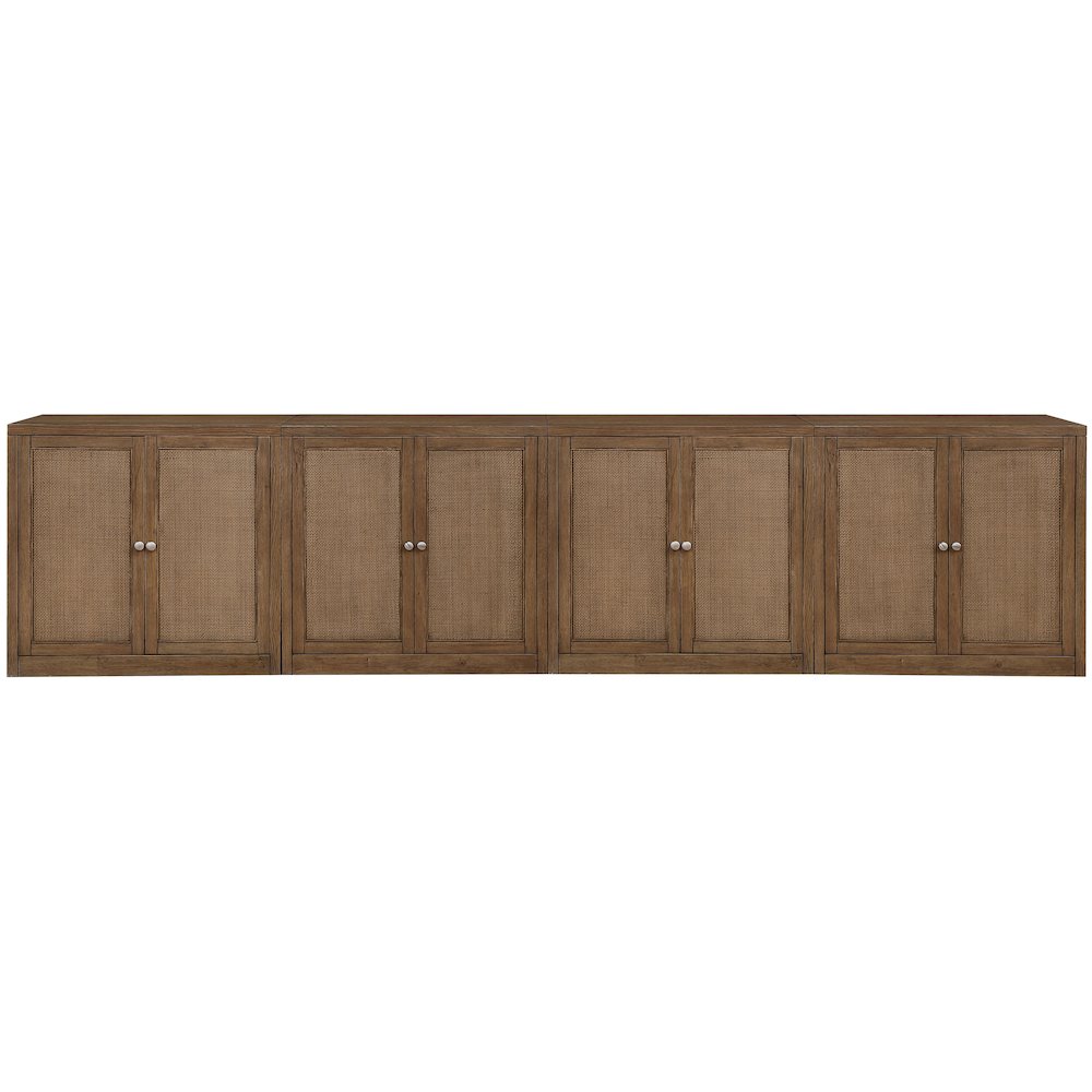 Vero Brown Solid Wood And Oak Veneer 4pc. Sideboard/Buffet