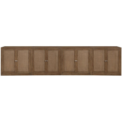 Vero Brown Solid Wood And Oak Veneer 4pc. Sideboard/Buffet