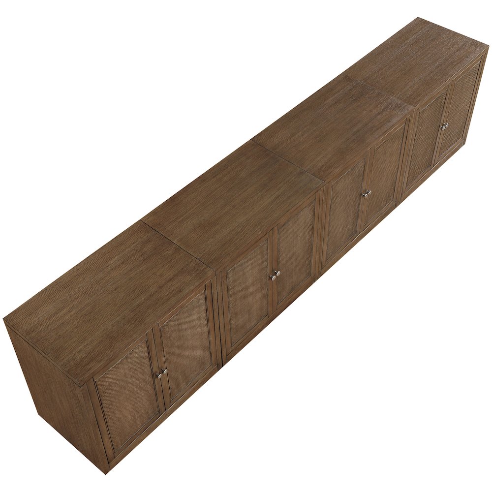 Vero Brown Solid Wood And Oak Veneer 4pc. Sideboard/Buffet