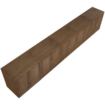 Vero Brown Solid Wood And Oak Veneer 5pc. Sideboard/Buffet