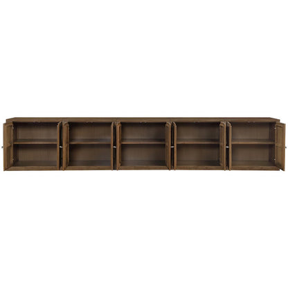 Vero Brown Solid Wood And Oak Veneer 5pc. Sideboard/Buffet