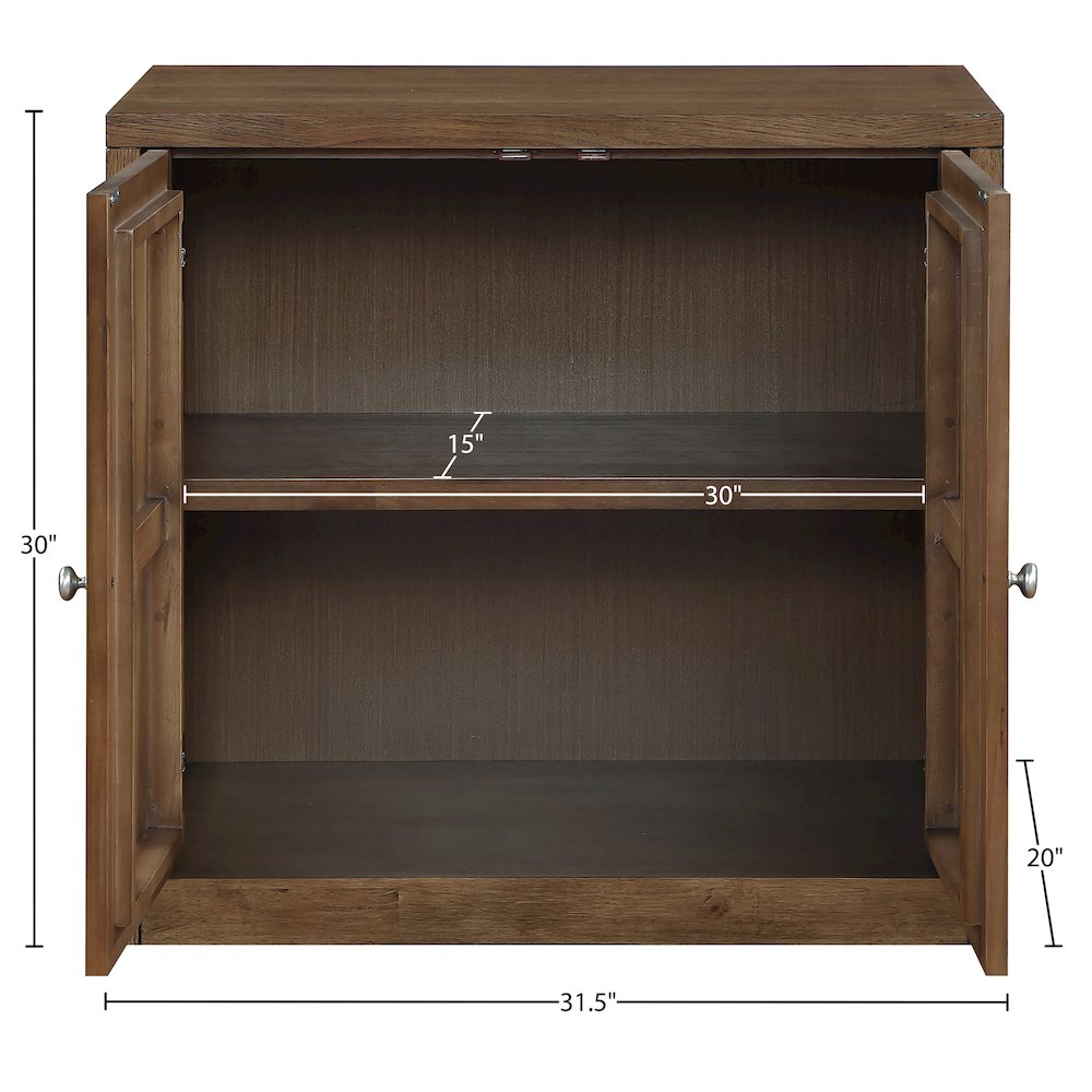 Vero Brown Solid Wood And Oak Veneer Sideboard/Buffet