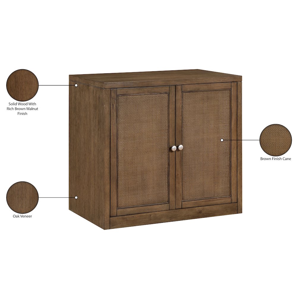 Vero Brown Solid Wood And Oak Veneer Sideboard/Buffet