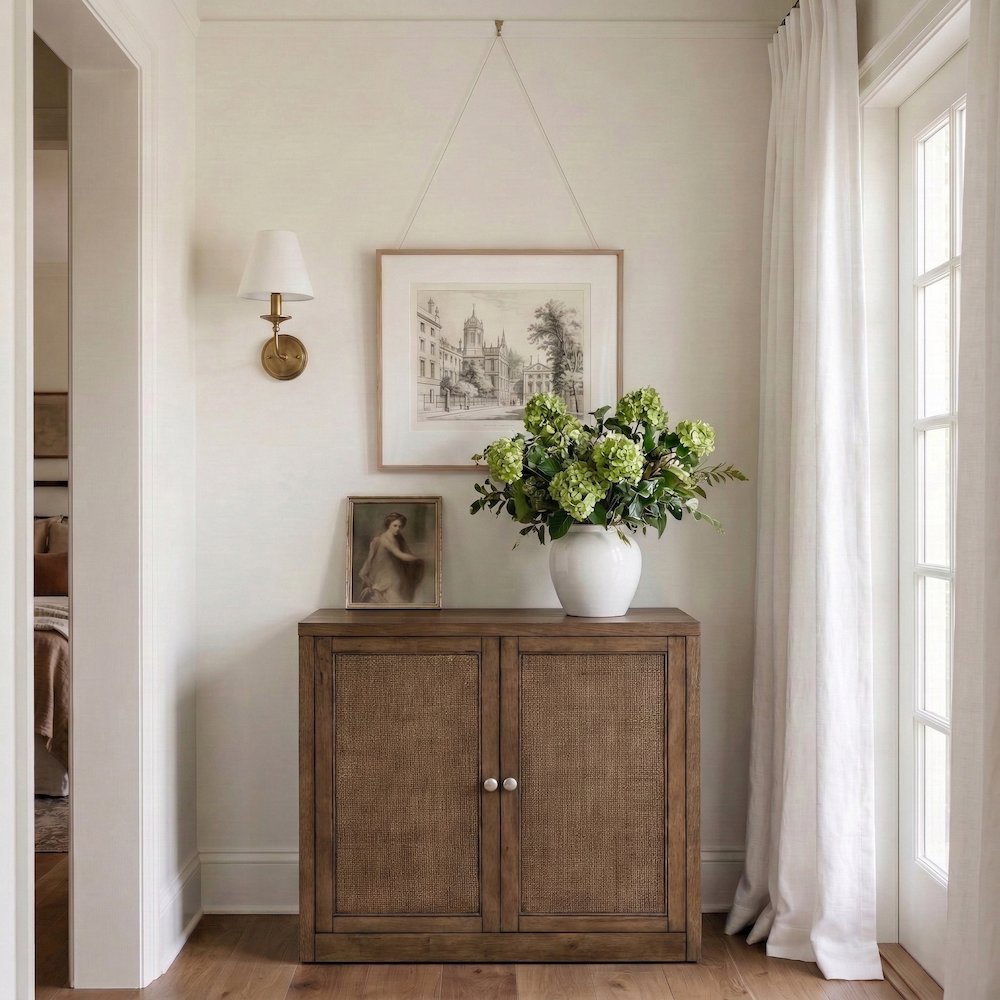 Vero Brown Solid Wood And Oak Veneer Sideboard/Buffet