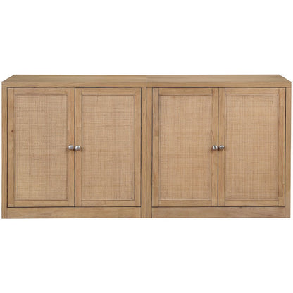 Vero Natural Solid Wood And Oak Veneer 2pc. Sideboard/Buffet