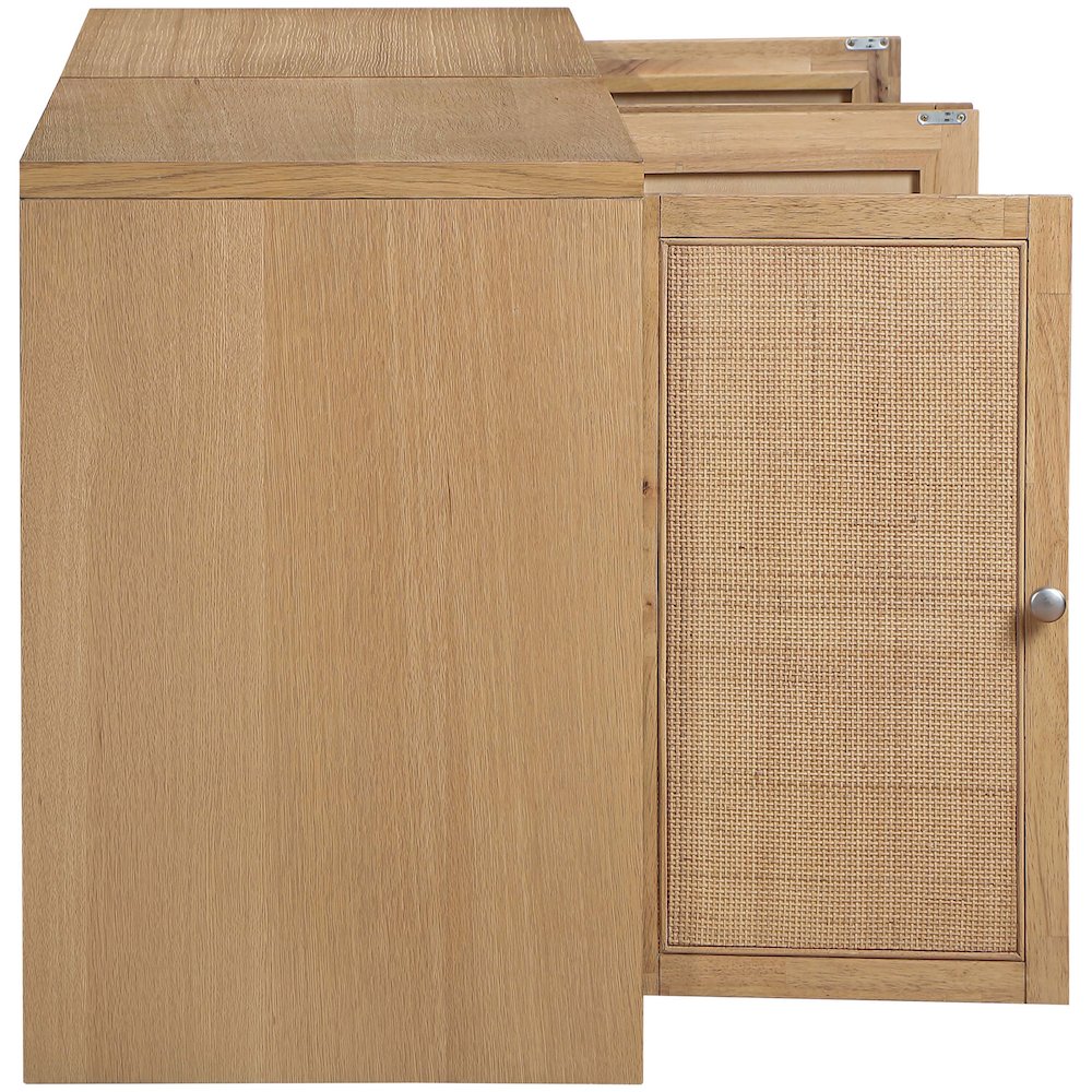 Vero Natural Solid Wood And Oak Veneer 2pc. Sideboard/Buffet