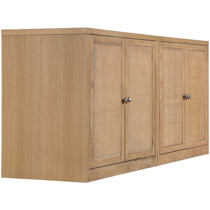 Vero Natural Solid Wood And Oak Veneer 2pc. Sideboard/Buffet