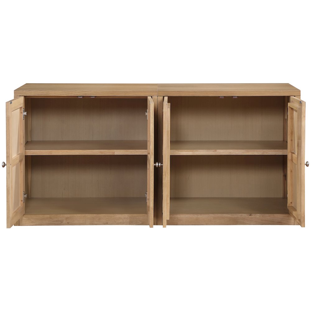 Vero Natural Solid Wood And Oak Veneer 2pc. Sideboard/Buffet