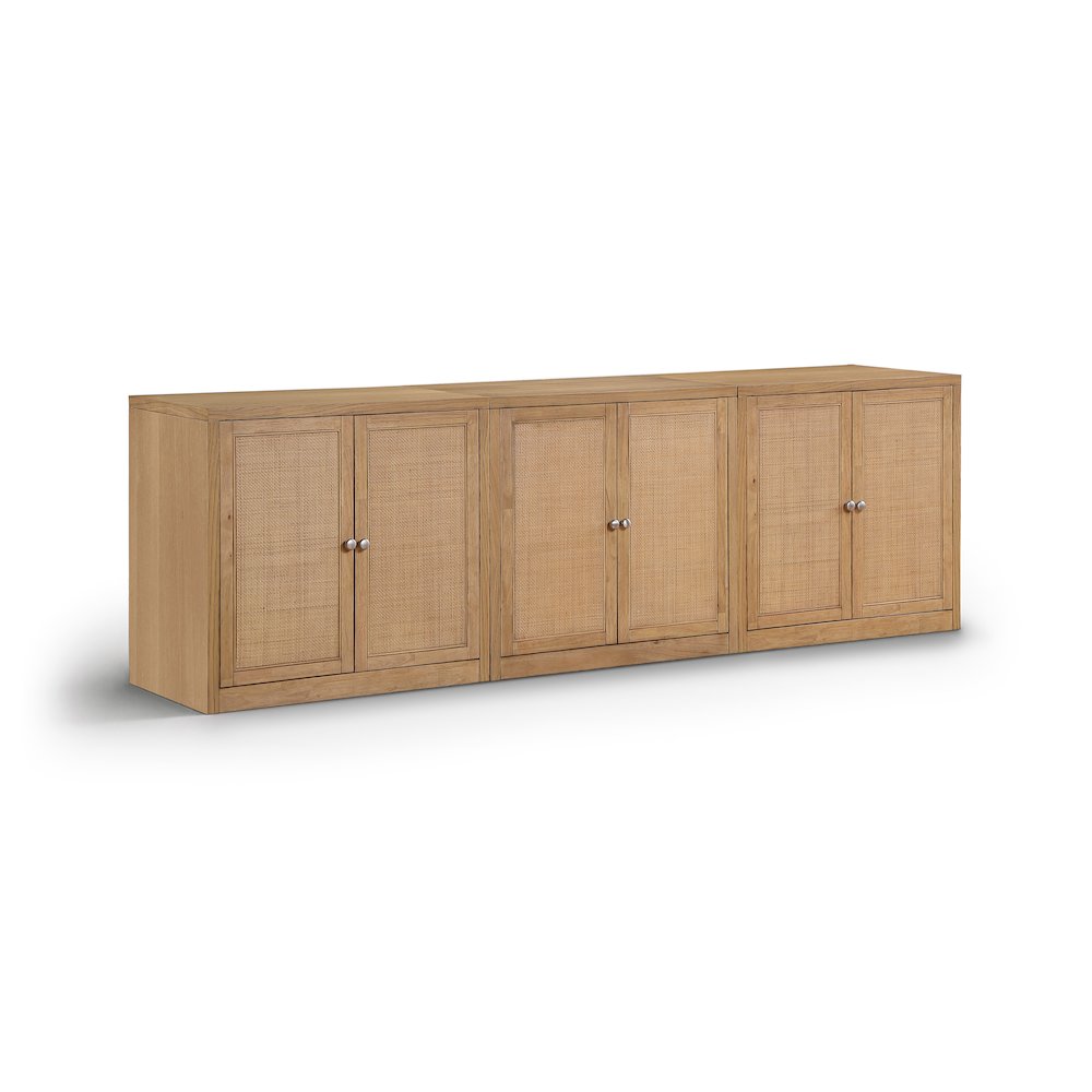 Vero Natural Solid Wood And Oak Veneer 3pc. Sideboard/Buffet