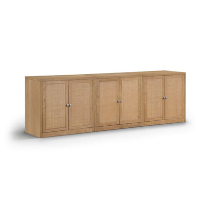 Vero Natural Solid Wood And Oak Veneer 3pc. Sideboard/Buffet