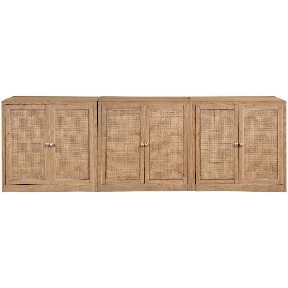 Vero Natural Solid Wood And Oak Veneer 3pc. Sideboard/Buffet