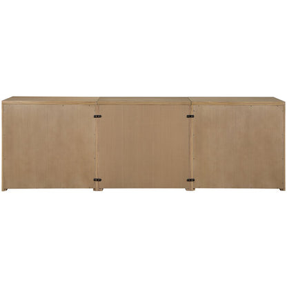 Vero Natural Solid Wood And Oak Veneer 3pc. Sideboard/Buffet