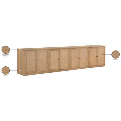 Vero Natural Solid Wood And Oak Veneer 4pc. Sideboard/Buffet