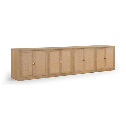 Vero Natural Solid Wood And Oak Veneer 4pc. Sideboard/Buffet