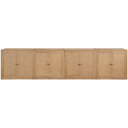 Vero Natural Solid Wood And Oak Veneer 4pc. Sideboard/Buffet