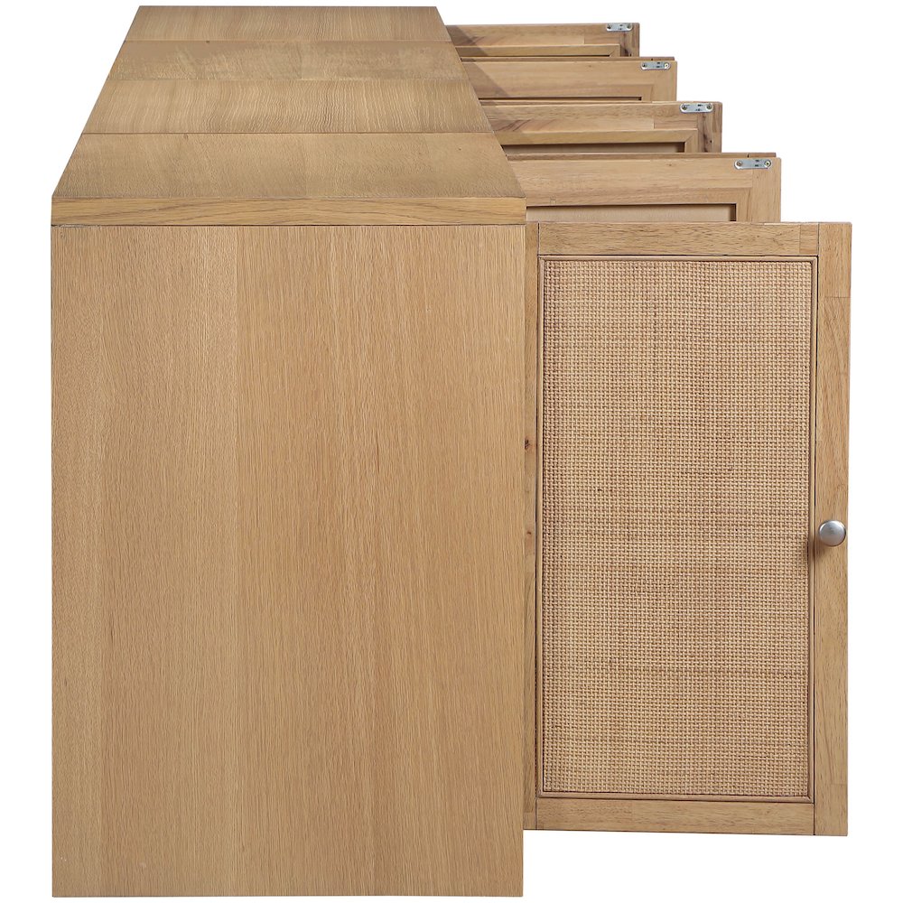 Vero Natural Solid Wood And Oak Veneer 4pc. Sideboard/Buffet