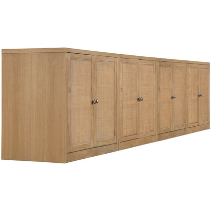 Vero Natural Solid Wood And Oak Veneer 4pc. Sideboard/Buffet