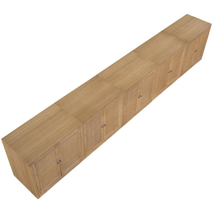 Vero Natural Solid Wood And Oak Veneer 5pc. Sideboard/Buffet