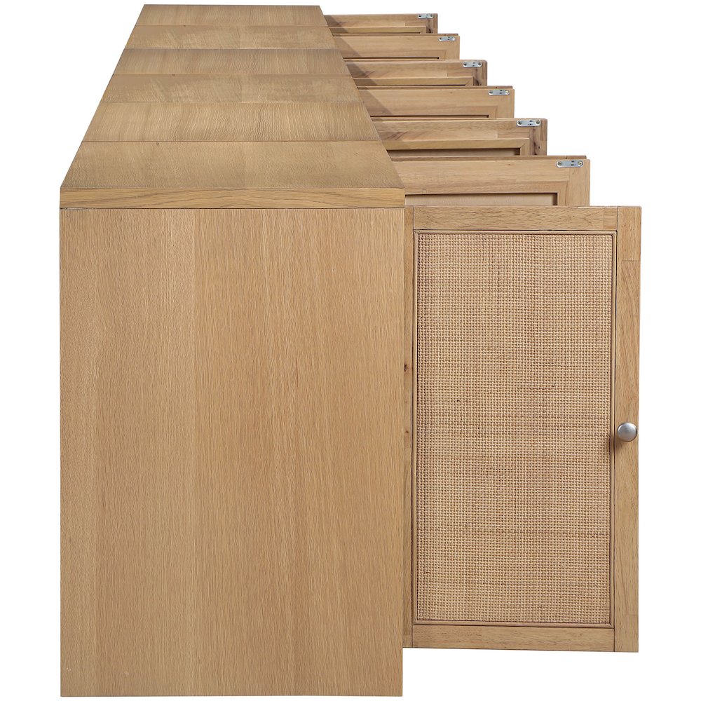 Vero Natural Solid Wood And Oak Veneer 5pc. Sideboard/Buffet