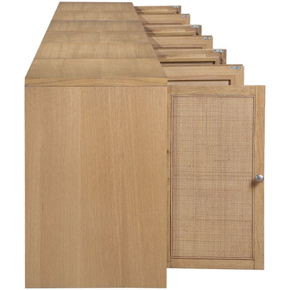 Vero Natural Solid Wood And Oak Veneer 5pc. Sideboard/Buffet