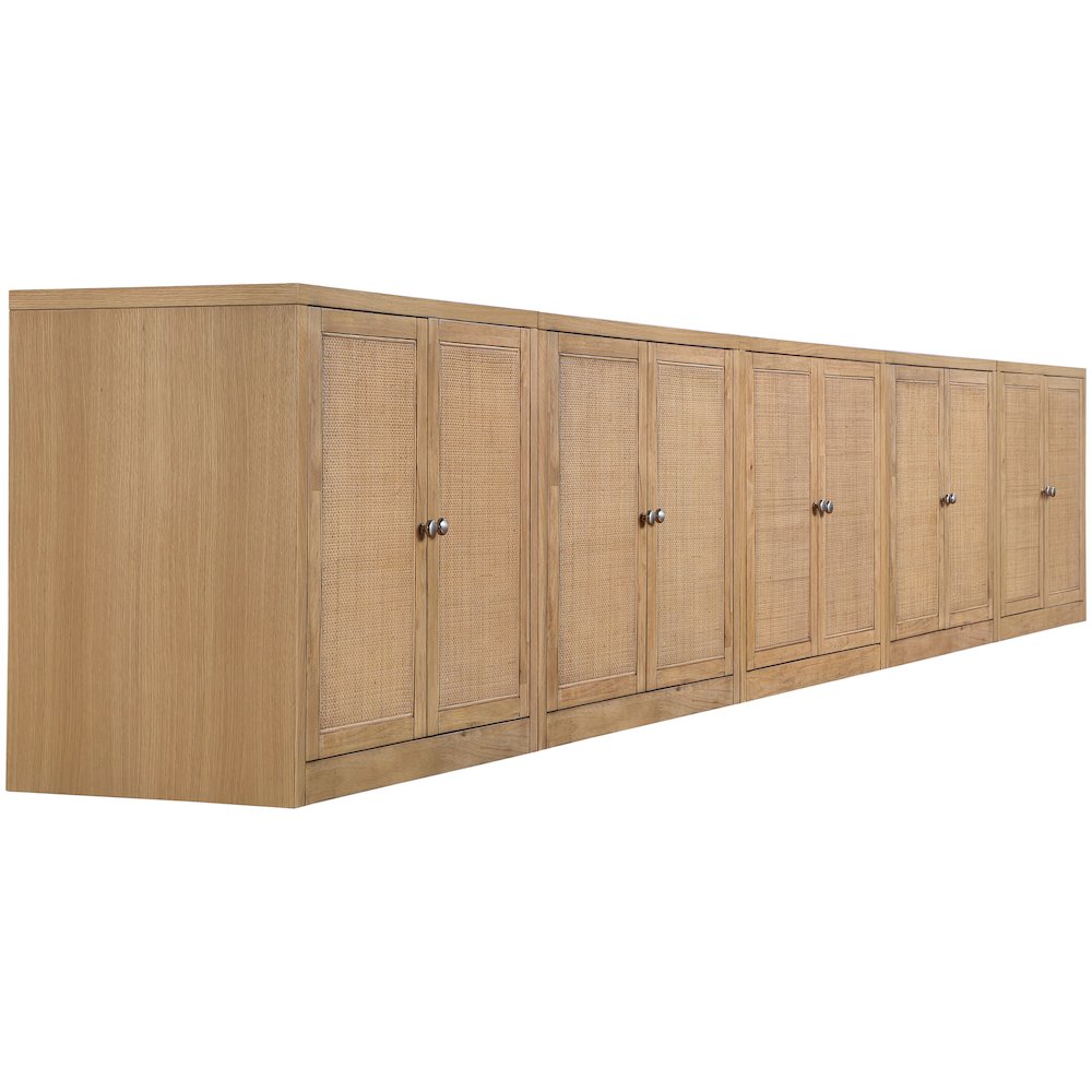 Vero Natural Solid Wood And Oak Veneer 5pc. Sideboard/Buffet