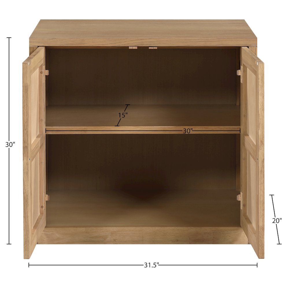 Vero Natural Solid Wood And Oak Veneer Sideboard/Buffet