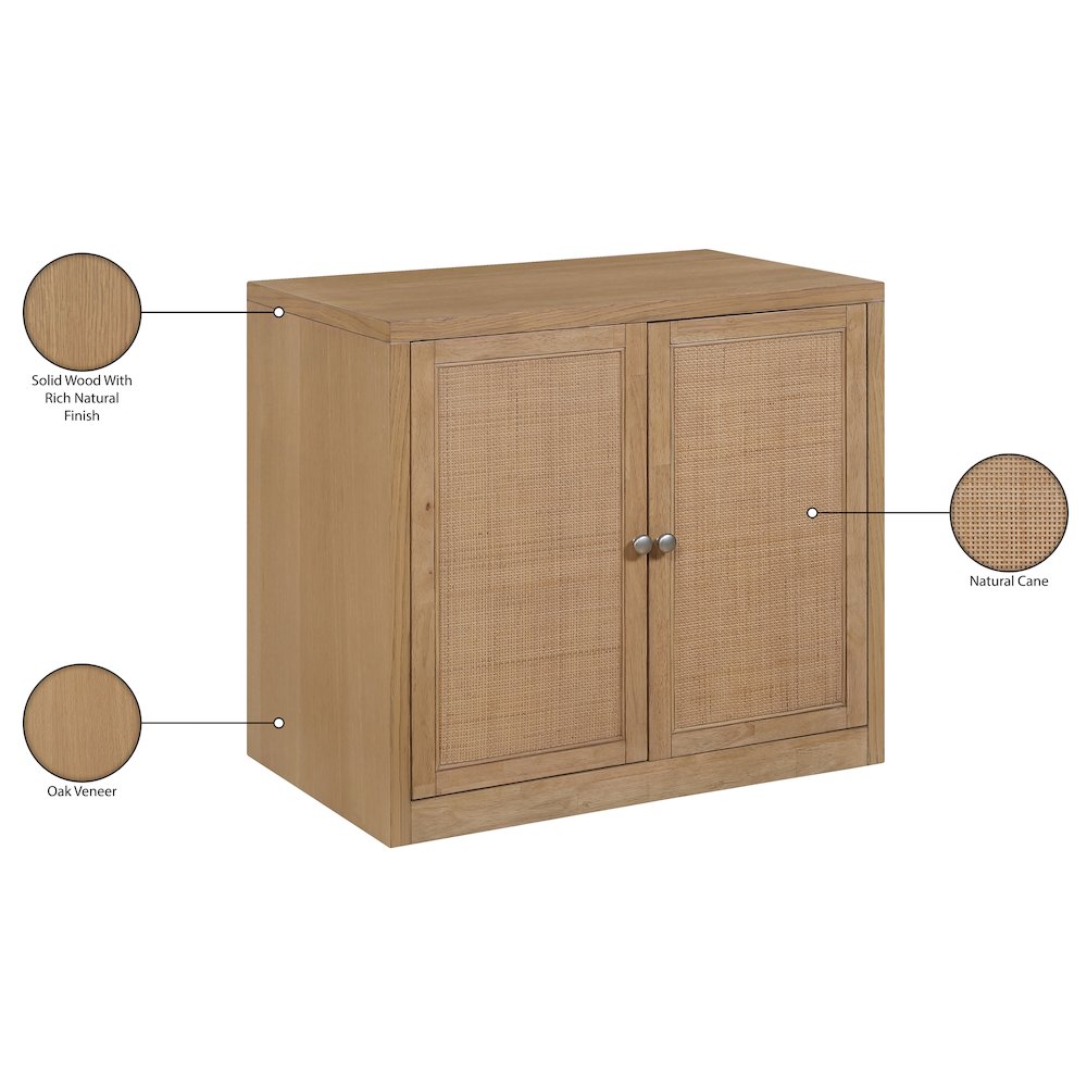 Vero Natural Solid Wood And Oak Veneer Sideboard/Buffet