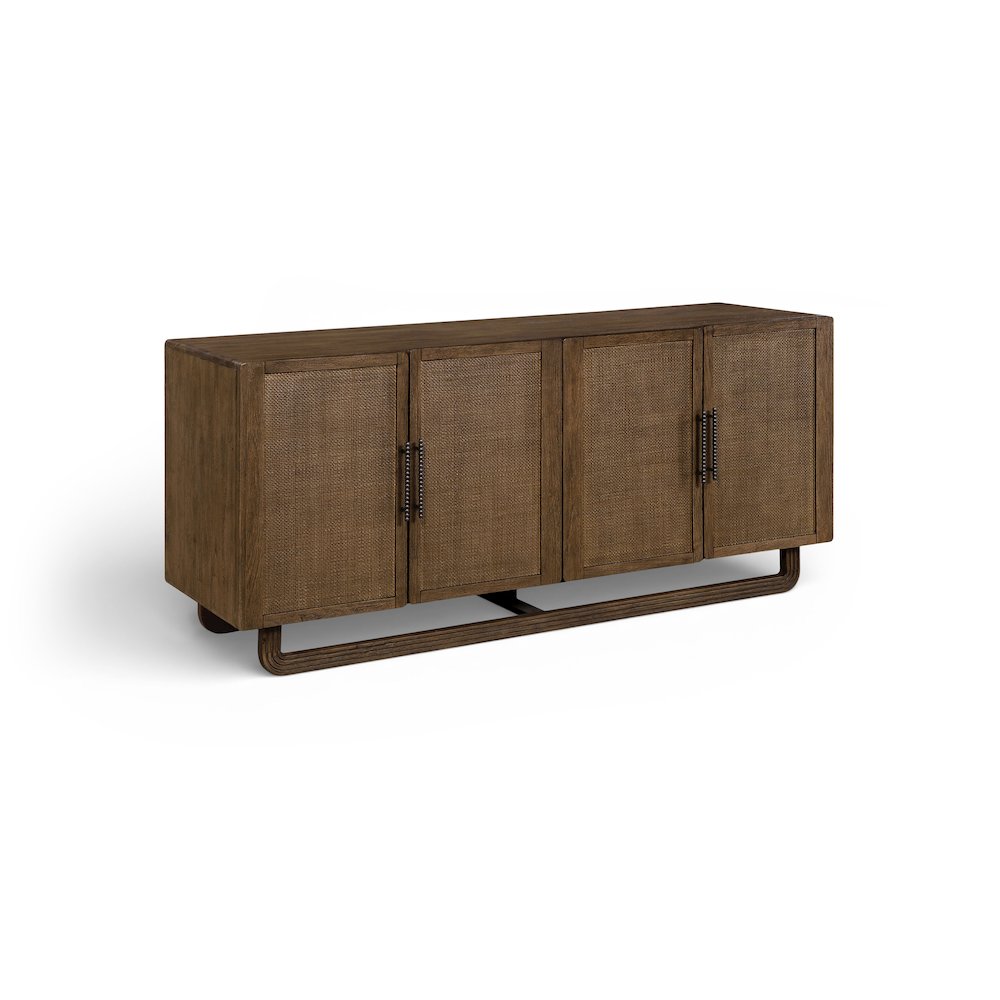 Sova Brown Solid Wood And Oak Veneer Sideboard/Buffet