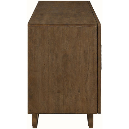 Sova Brown Solid Wood And Oak Veneer Sideboard/Buffet