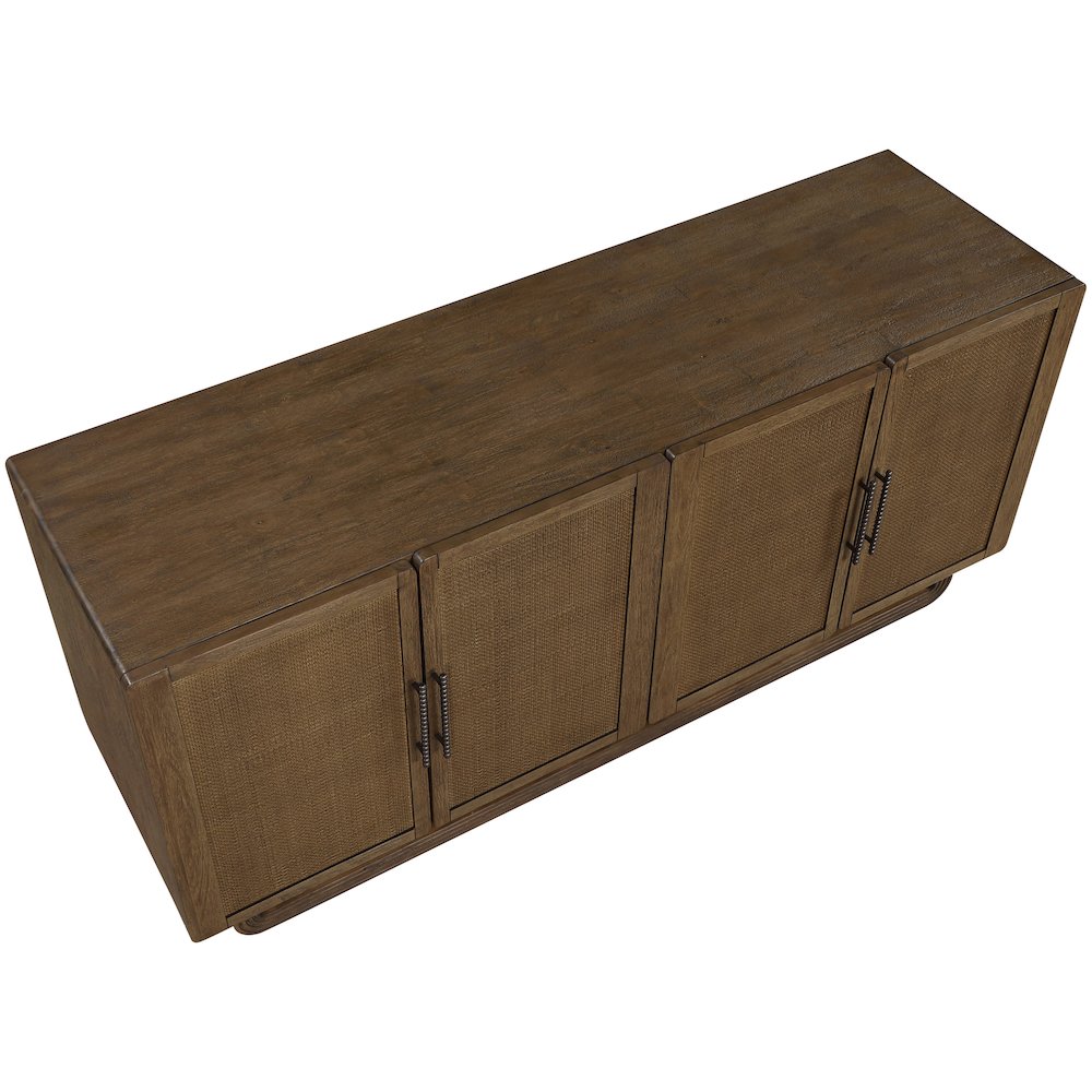 Sova Brown Solid Wood And Oak Veneer Sideboard/Buffet