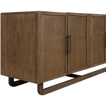 Sova Brown Solid Wood And Oak Veneer Sideboard/Buffet