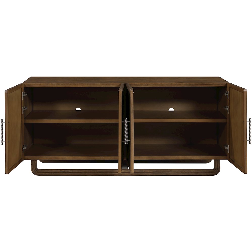 Sova Brown Solid Wood And Oak Veneer Sideboard/Buffet