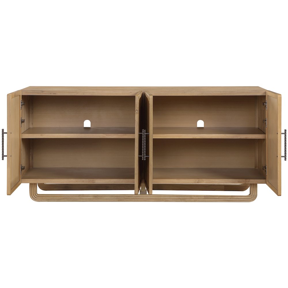 Sova Natural Solid Wood And Oak Veneer Sideboard/Buffet