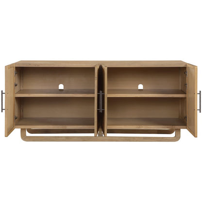 Sova Natural Solid Wood And Oak Veneer Sideboard/Buffet