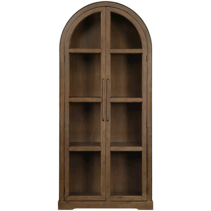Corva Brown Solid Wood Storage Cabinet