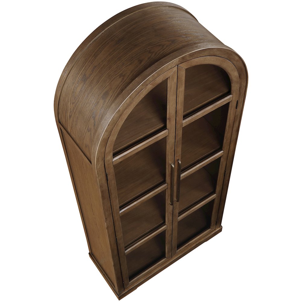 Corva Brown Solid Wood Storage Cabinet
