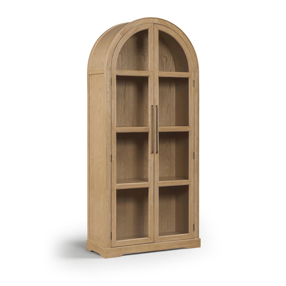 Corva Natural Solid Wood Storage Cabinet
