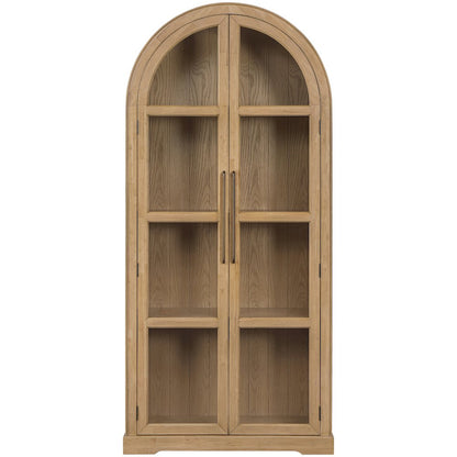 Corva Natural Solid Wood Storage Cabinet