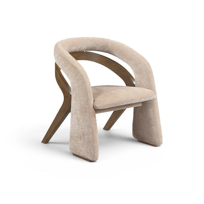 Riven Beige Performance Fabric Upholstered Dining Chair
