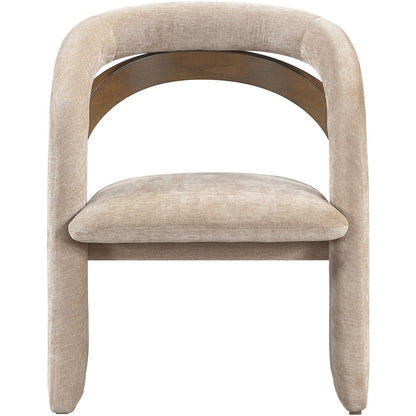 Riven Beige Performance Fabric Upholstered Dining Chair