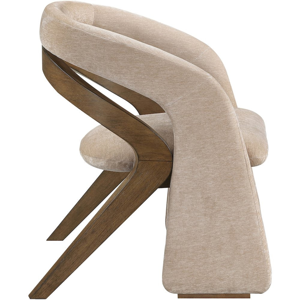 Riven Beige Performance Fabric Upholstered Dining Chair