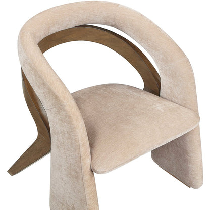 Riven Beige Performance Fabric Upholstered Dining Chair