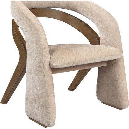 Riven Beige Performance Fabric Upholstered Dining Chair