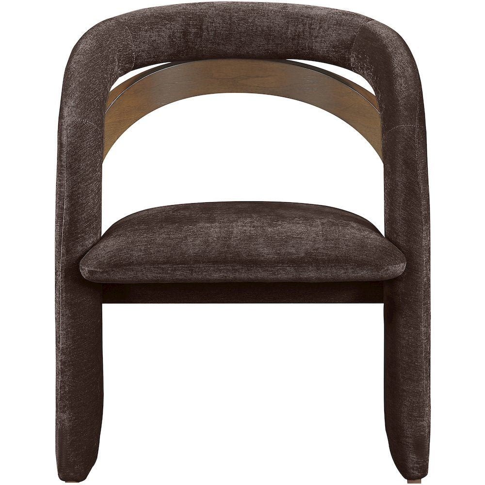 Riven Brown Performance Fabric Upholstered Dining Chair