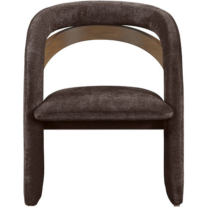 Riven Brown Performance Fabric Upholstered Dining Chair