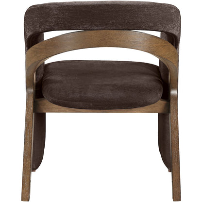 Riven Brown Performance Fabric Upholstered Dining Chair